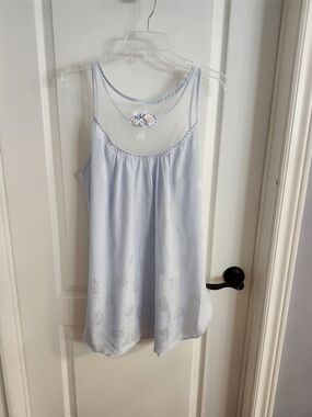 New Vintage Light Blue Lace-Trim Nightgown - Women's Intimates